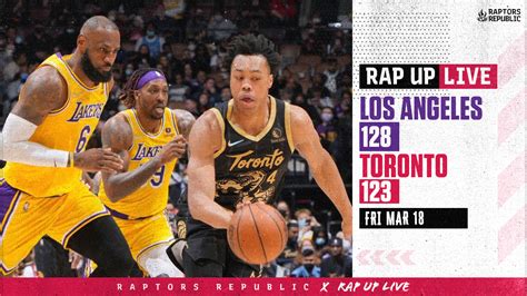 raptors game|Lakers 123.